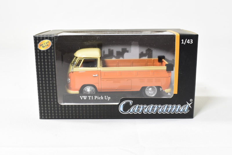 Cararama VW T1 Pick Up Orange 1/43 Diecast
