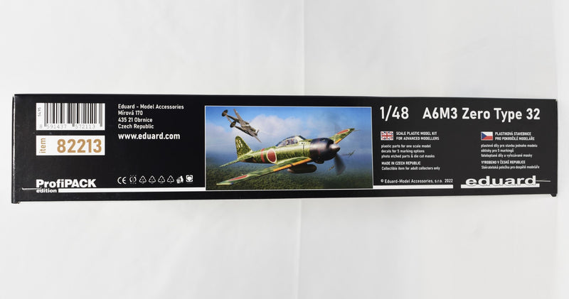 Eduard A6M3 Zero Type 32 1/48 Scale Plastic Model Kit box