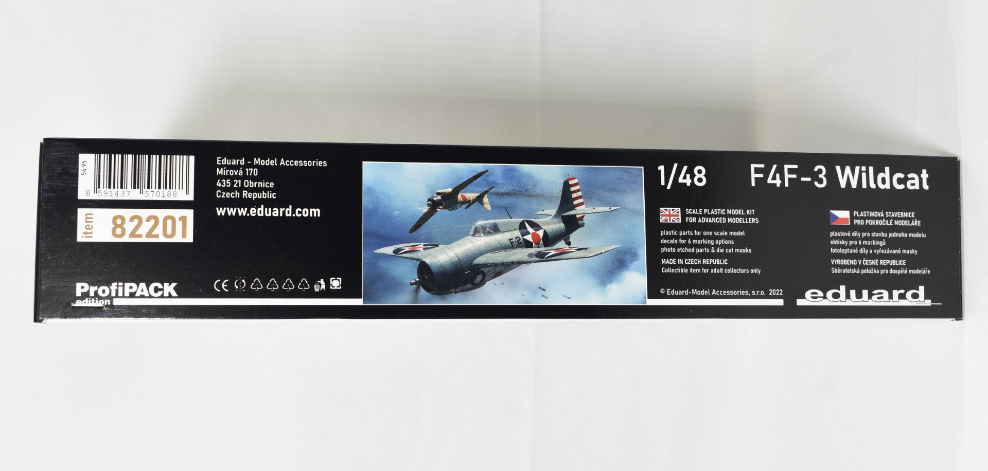 Eduard  Grumman F4F-3 Wildcat 1/48 Scale Profipack Plastic Model Kit box