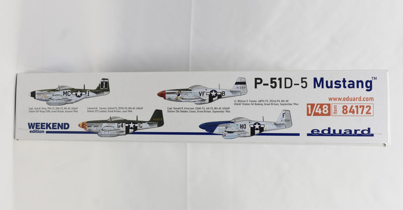 Eduard P-51D-5 Mustang 1/48 Scale Model Kit Weekend Edition box side