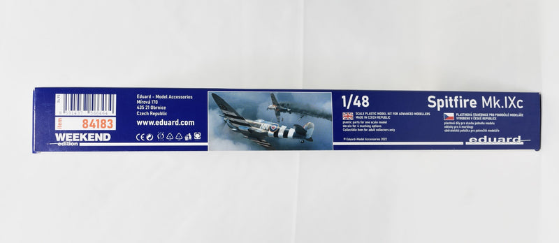 Eduard Spitfire Mk.IXc 1/48 Scale plastic model kit weekend edition box side