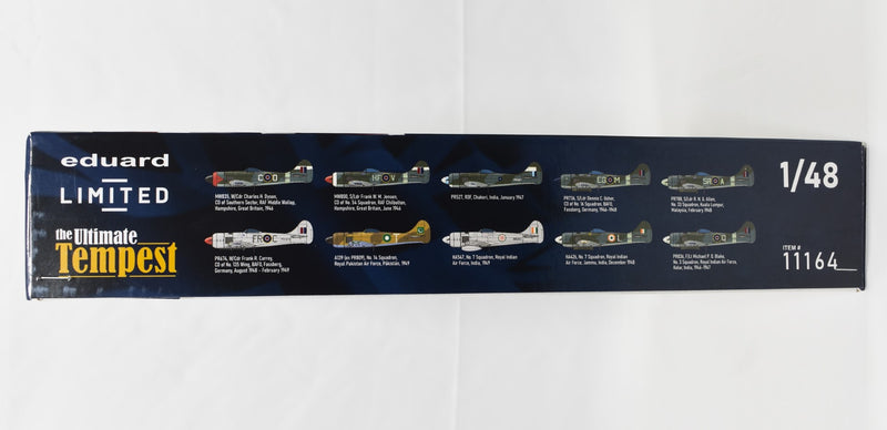 Eduard The Ultimate Hawker Tempest 1/48 Scale Limited Edition Model Kit box side