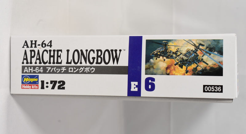 Hasegawa AH-64 Apache Longbow Attack Helicopter 1/72 Model box