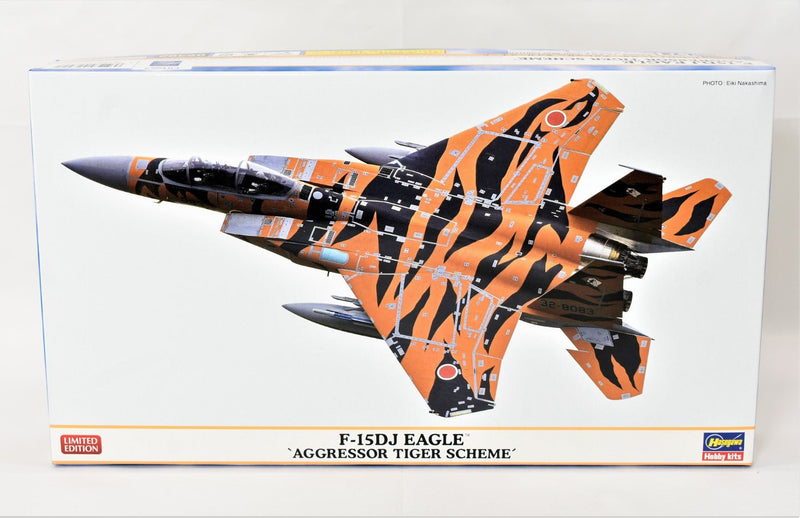 Hasegawa F-15DJ Eagle Aggressor Tiger Scheme Limited Edition 1/72 scale model kit