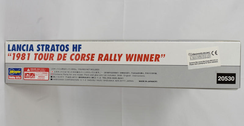 Hasegawa Lancia Stratos HF Rally Winner 1:24 Limited Edition Model box