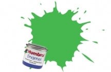 Humbrol No 208 Fluorescent Signal Green Gloss Enamel Paint AA7081 14ml Tinlet