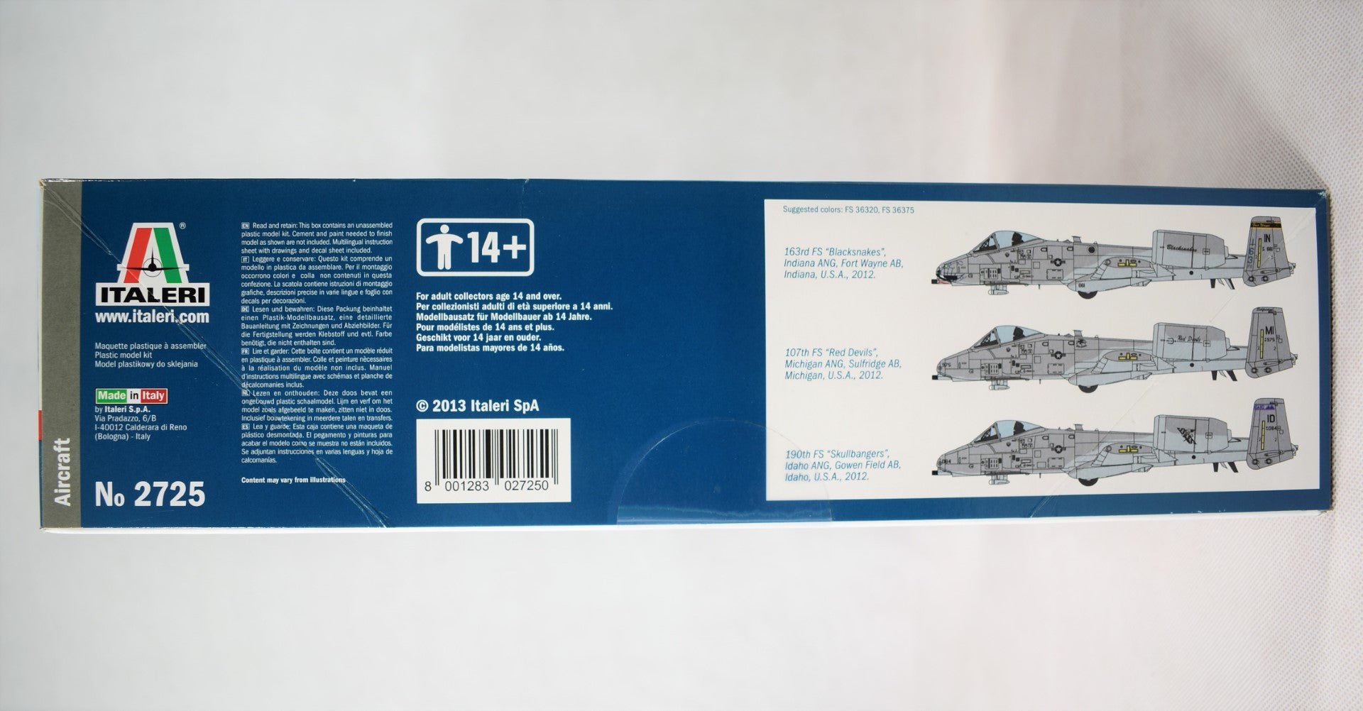 Italeri A-10C Thunderbolt Blacksnakes 1/48 Model Kit box