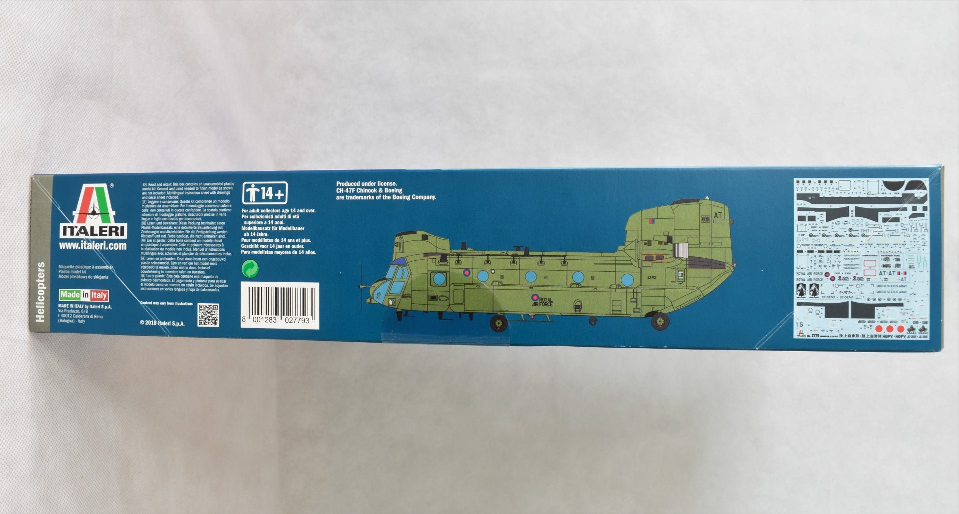 Italeri Chinook CH-47F 1/48 Model Kit 2779 box