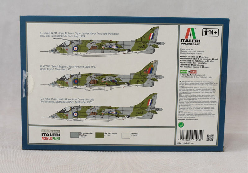Italeri Harrier GR.1 Transatlantic Air Race 50th Anniversary 1/72 Model Kit box