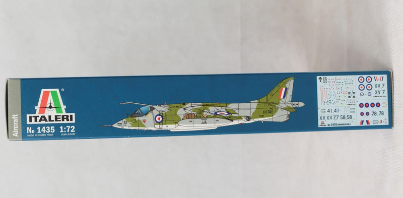 Italeri Harrier GR.1 Transatlantic Air Race 50th Anniversary 1/72 Model Kit box side