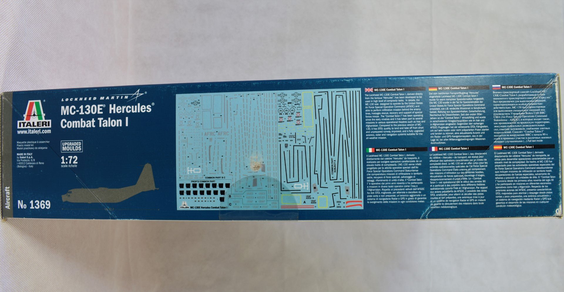 Italeri MC-130 Hercules Combat Talon 1/72 Model Kit side