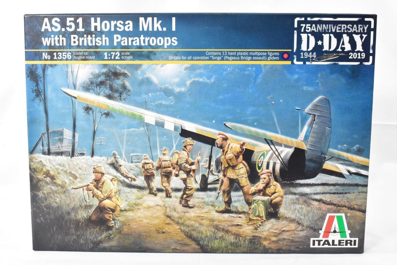 Italeri AS.51 Horsa Glider Paratroops with British Paratroops 1/72 model