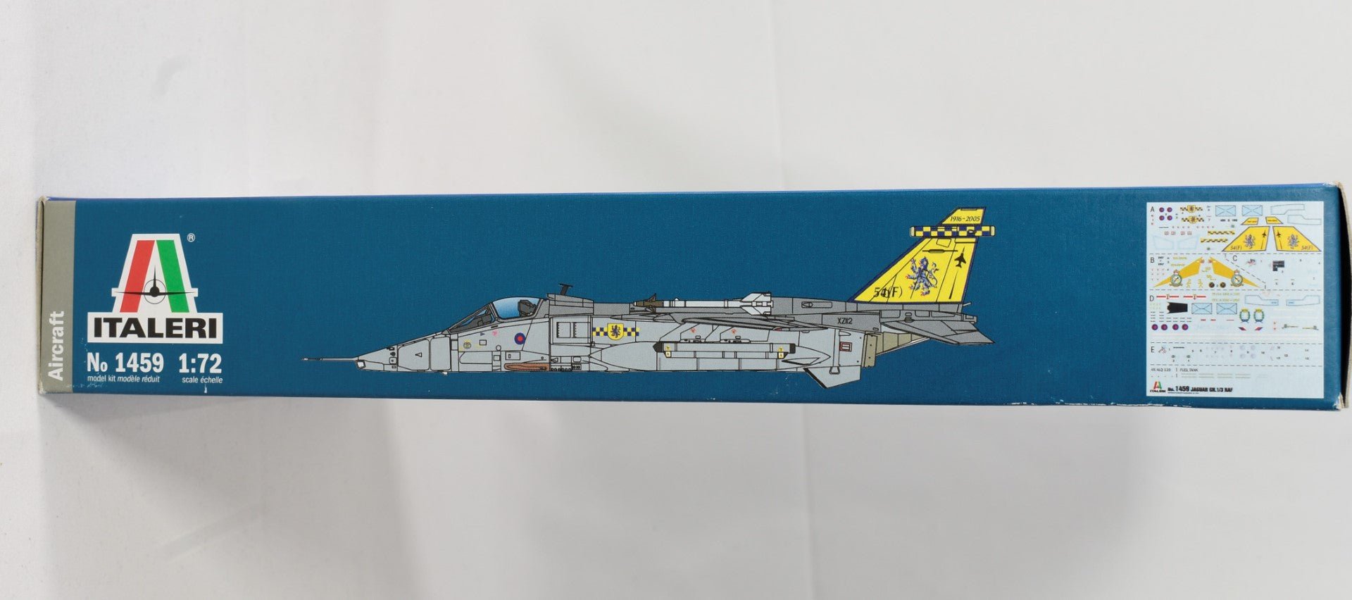 Italeri Jaguar GR.1/GR.3 RAF 1:72 Scale model kit 1459 box side