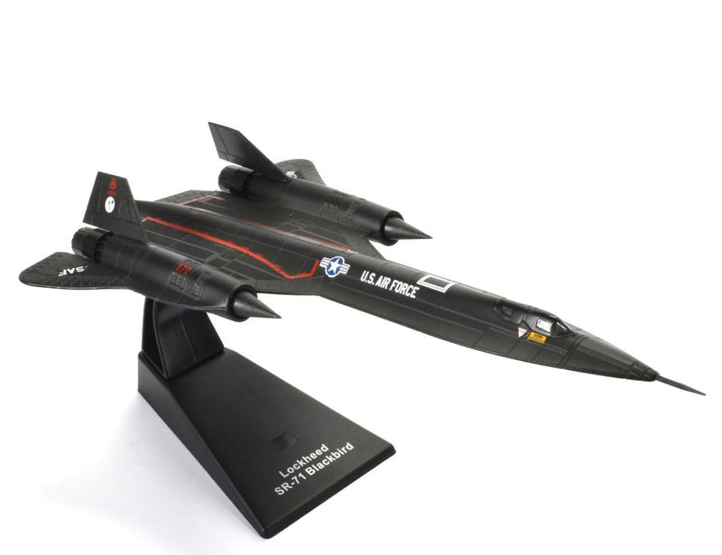 jet age military aircraft sr-71 blackbird 1/200 diecast model