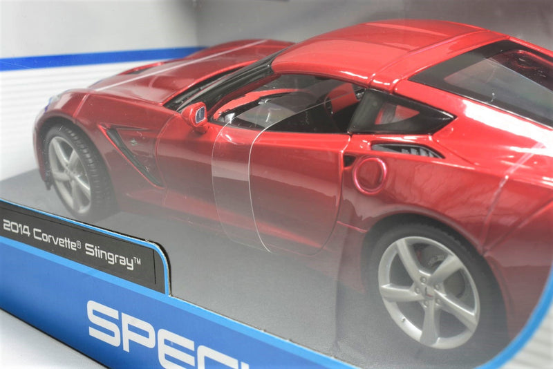 Maisto 1/18 Corvette Stingray 2014 Red Diecast model back
