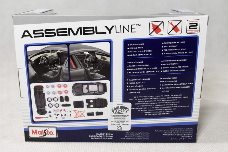 Maisto Assembly Line BMW M4 GTS diecast model kit back