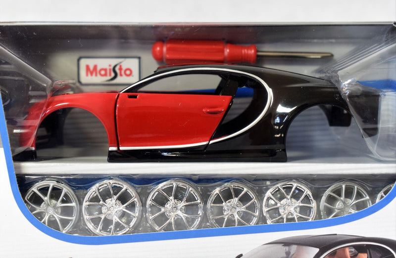 Maisto Assembly Line Bugatti Chiron 1/24 diecast model kit side