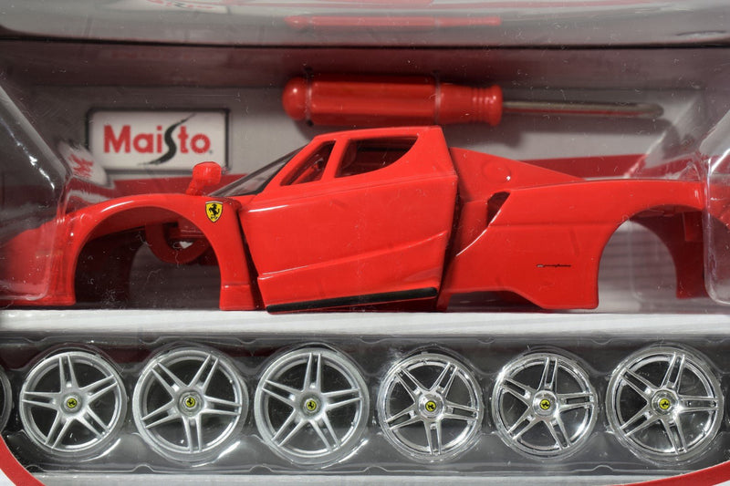 Maisto 1:24 Scale Assembly Line Ferrari Enzo Diecast Model Kit (Colors May  Vary)