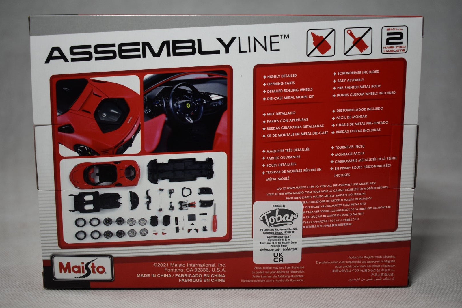 Maisto Assembly Line Ferrari SF90 Stradale 1/24 diecast Kit
