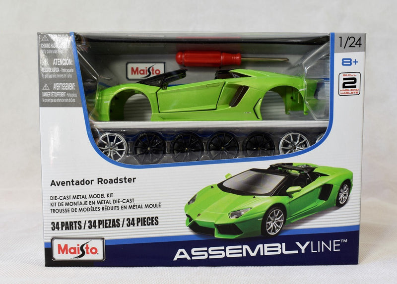 Maisto Assembly Line Lamborghini Aventador Roadster 1/24 diecast model kit