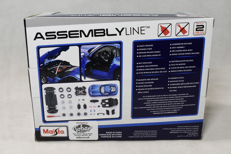 Maisto Assembly Line SRT Viper GTS 1/24 diecast model kit back