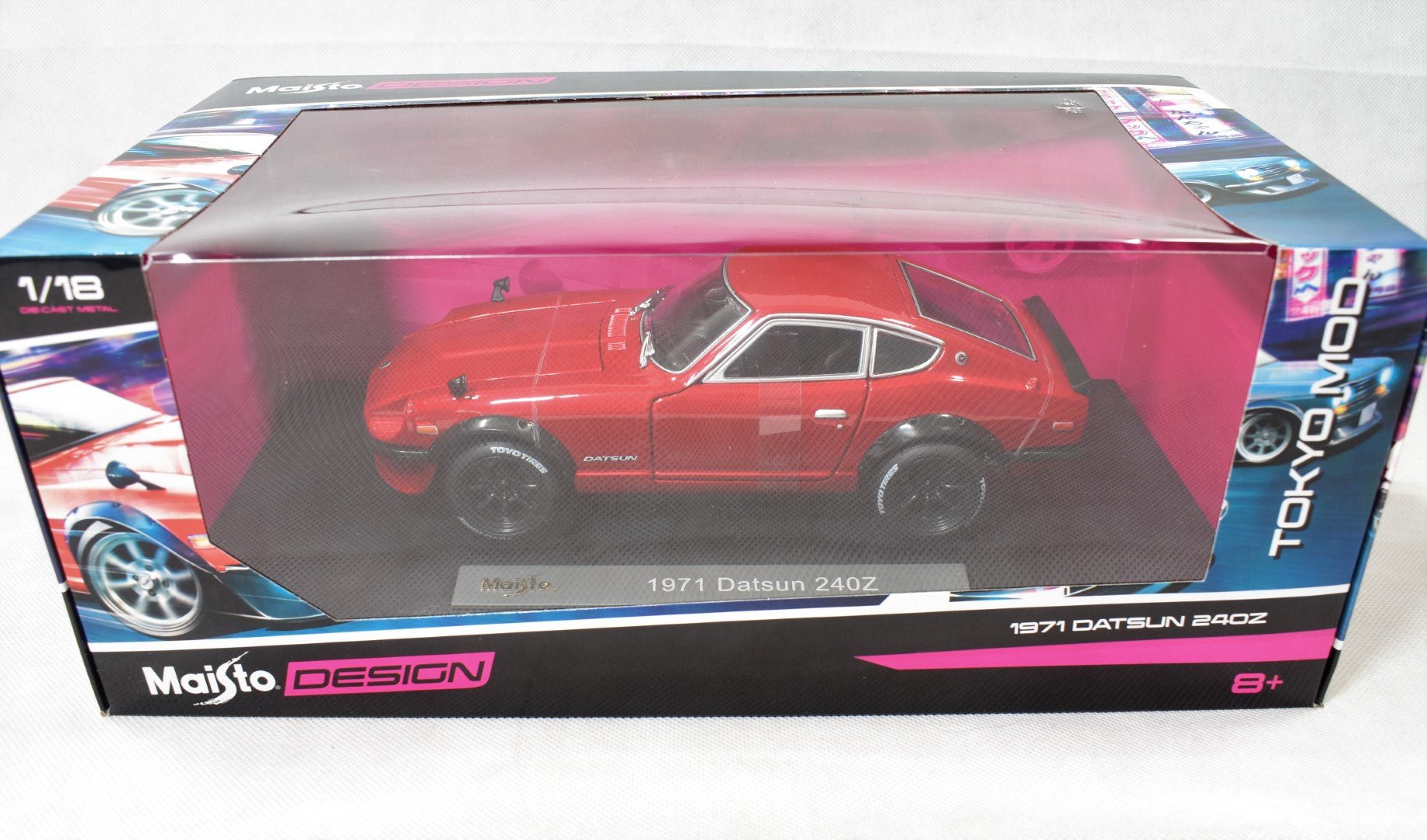 Maisto 1971 Datsun 240Z 1/18 diecast model tokyo mod