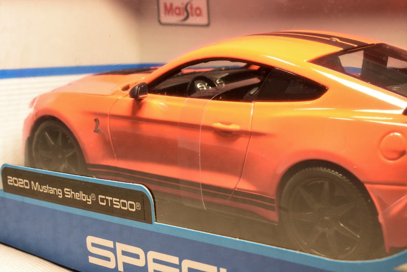 Maisto 1/18 2020 Mustang Shelby GT500 Diecast Model Orange back