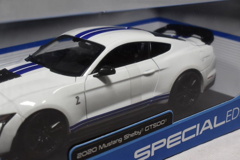 Maisto 1/18 2020 Mustang Shelby GT500 Diecast Model White front