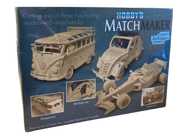 Hobby's Matchmaker racing car matchstick model kit box