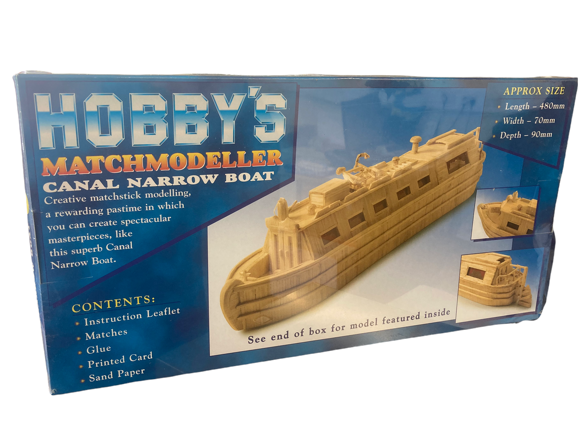 Hobby's Matchmodeller Canal Narrow Boat Matchstick Model Kit