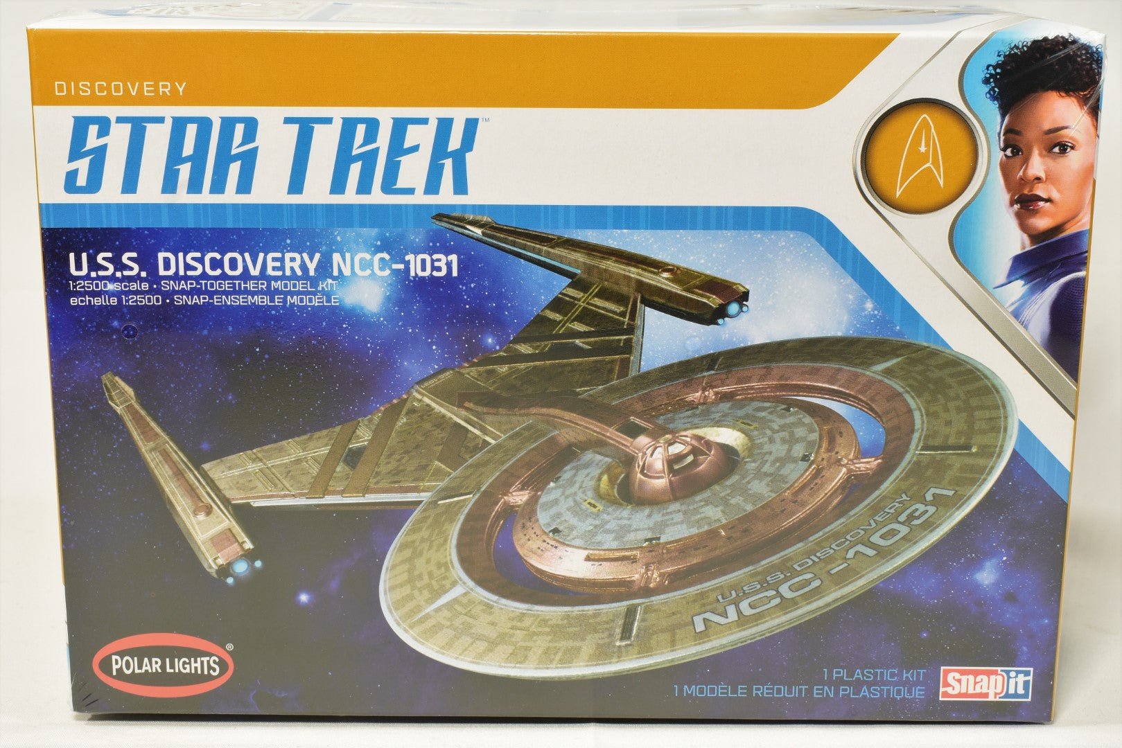 Polar Lights Star Trek USS Discovery NCC-1031 snap it model kit