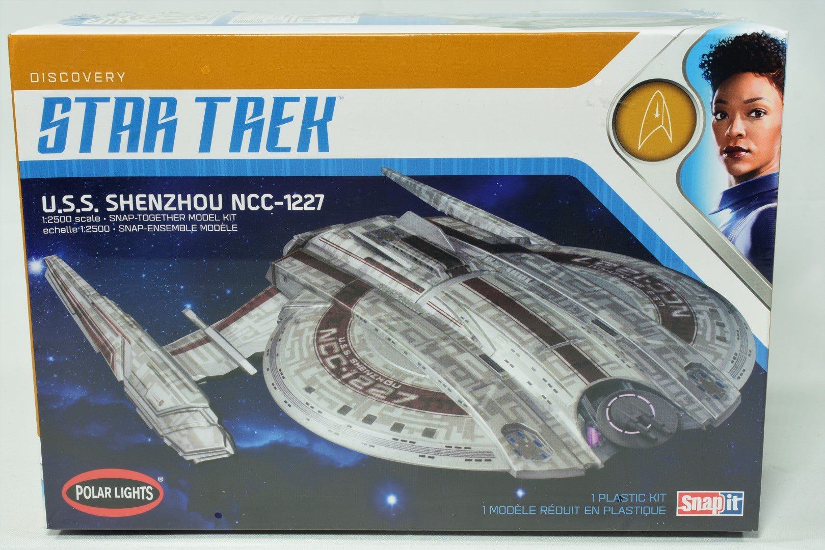 Polar Lights Star Trek Discovery USS Shenzhou snap it model kit