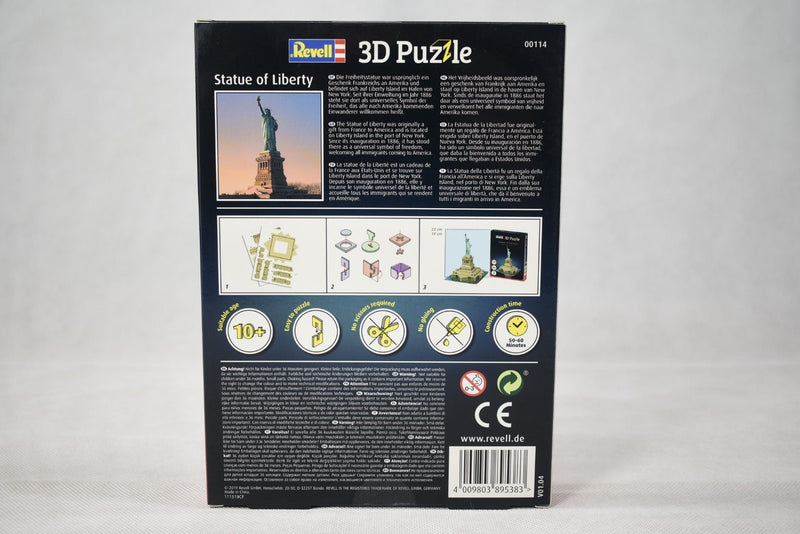Revell 3D puzzle Statue of Liberty 00114 box