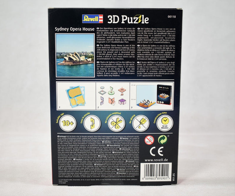 Revell 3D puzzle Sydney Opera House 00118 box