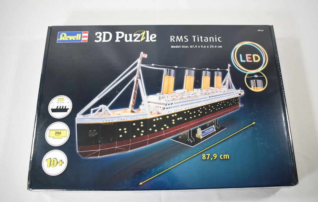 Puzzle 3d - rms titanic led 266 pieces, puzzle