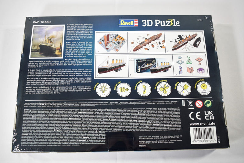 Revell 3d puzzle RMS Titanic LED Edition box
