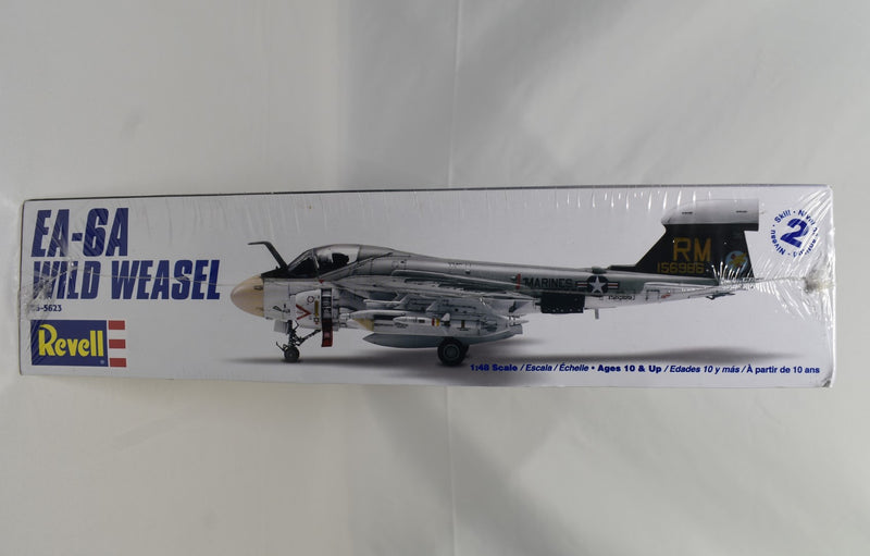 Revell Grumman EA-6A Wild Weasel Intruder 1/48 scale plastic model kit box side