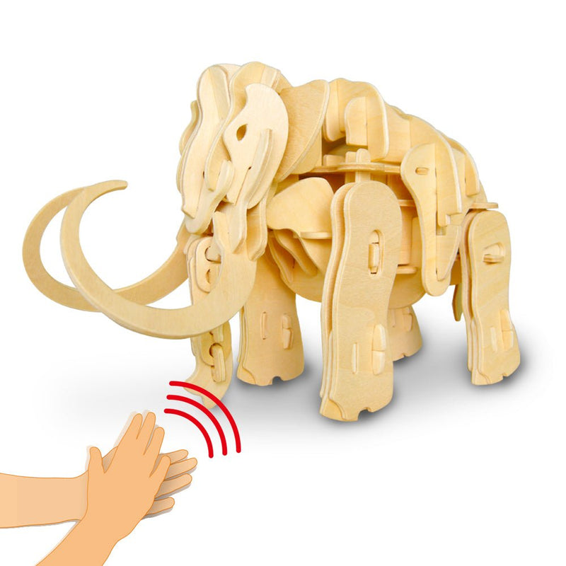 Rokr Walking Mammoth Wooden Puzzle model kit A400