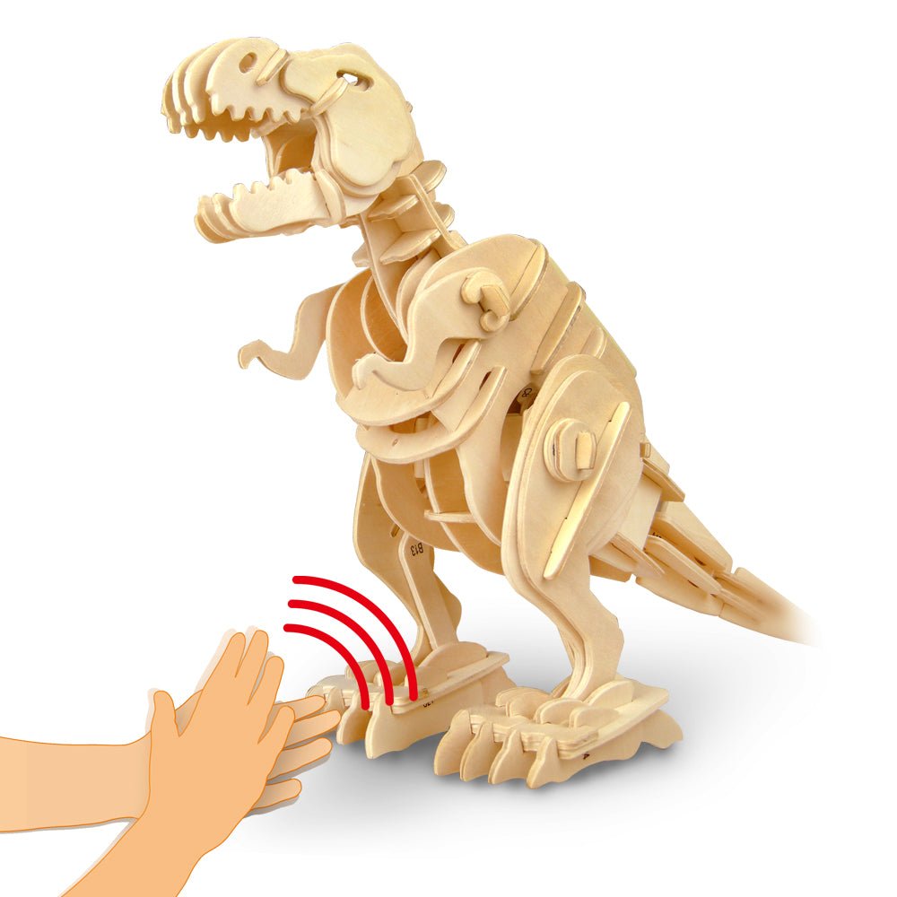 Rokr Walking T-Rex Dinosaur Wooden Puzzle model kit D210