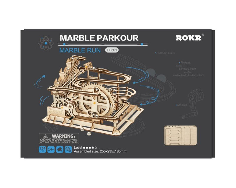 Rokr Marble Parkour Wooden Puzzle model kit LG501 box
