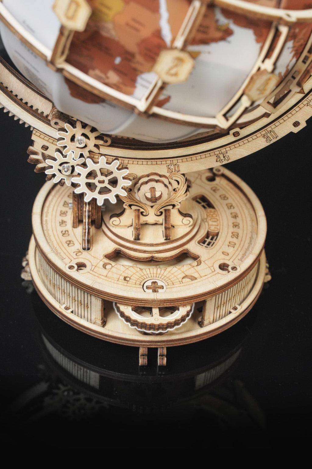 Modellismo Da Costruire Adulti ROKR Puzzle In Legno Con Globo Luminoso 3D - LatestBuy Puzzle 3d Legno - Foto 6