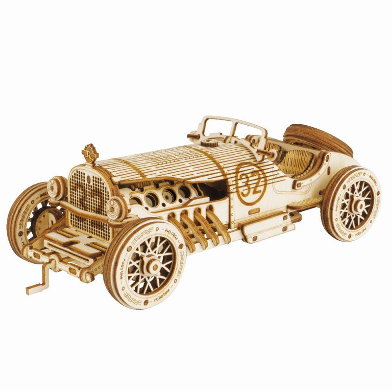 Rokr Grand Prix Car Wooden Puzzle model kit MC401