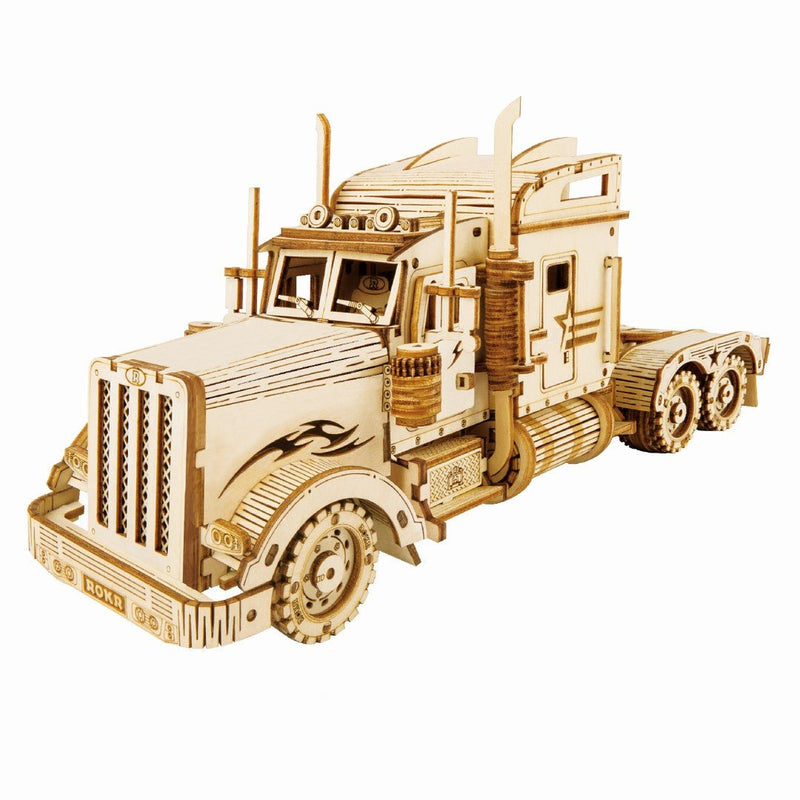 Rokr Heavy Truck Wooden Puzzle model kit MC502