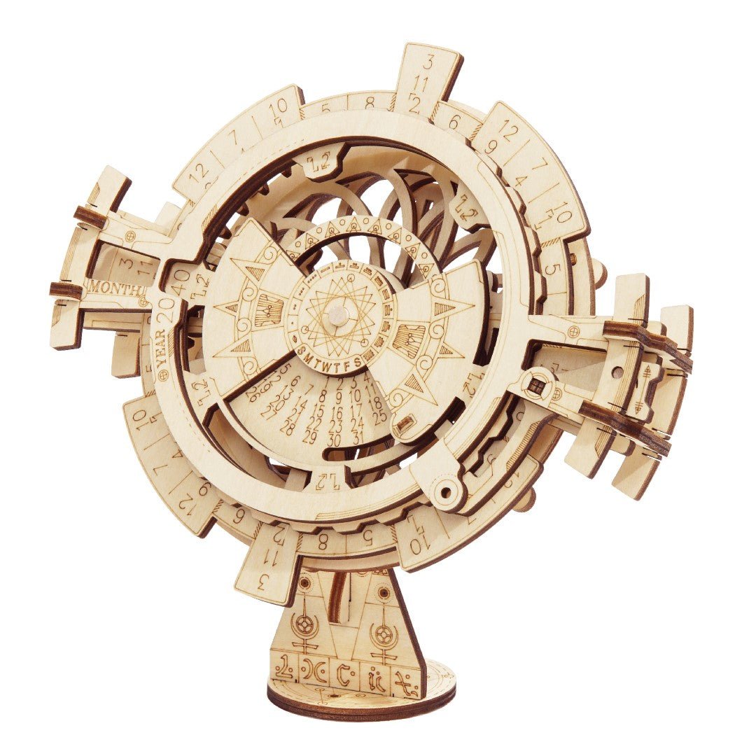 Rokr Perpetual Calendar Wooden Model Kit LK201