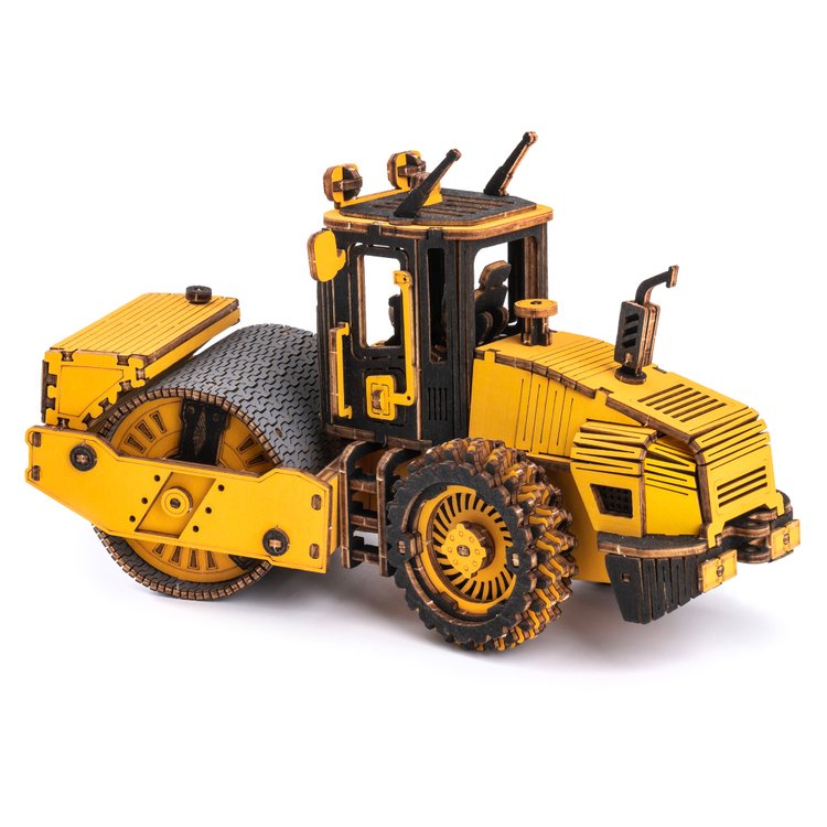 Rokr Road Roller Wooden Model Kit TG701K