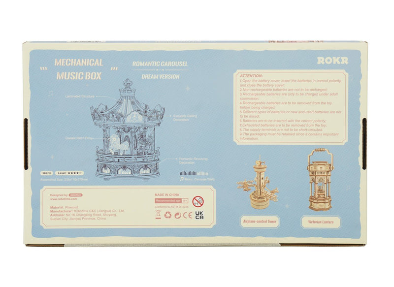 Rokr Romantic Carousel Dream Version Music Box box