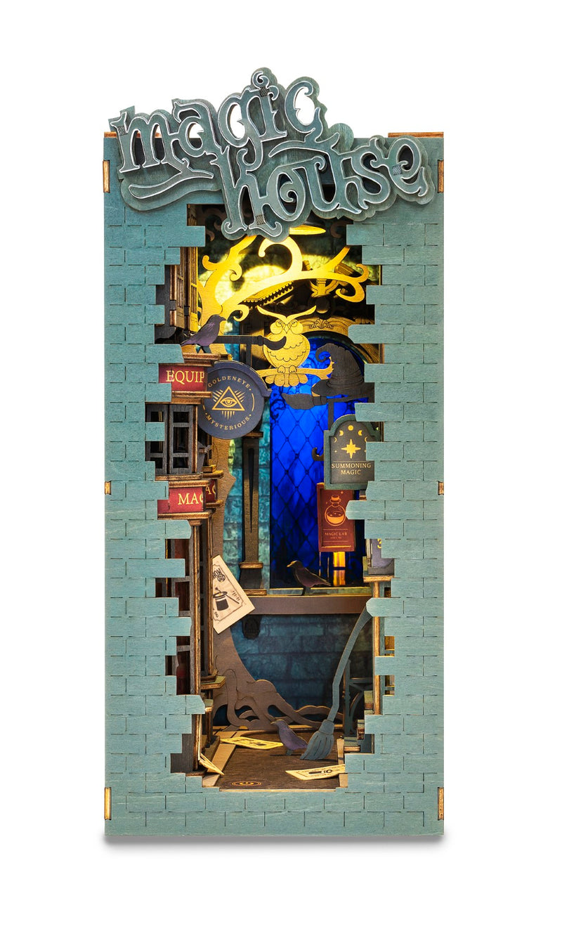 Rolife Magic House DIY House Book Nook Model kit front