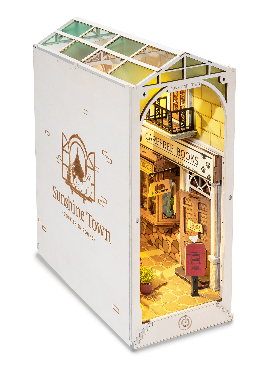 Rolife Sunshine Town DIY House Book Nook Model kit side