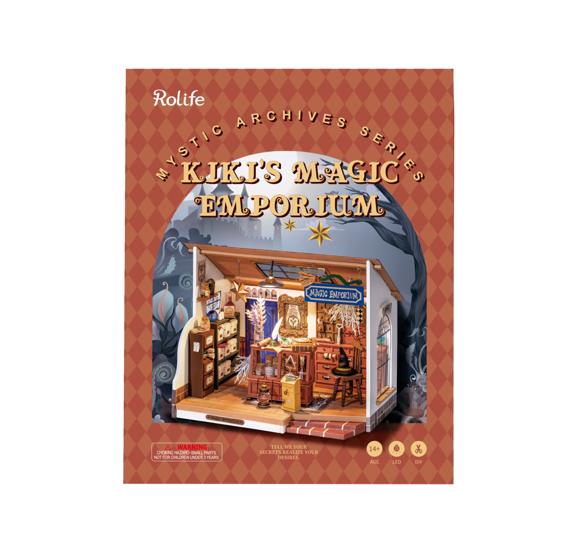 Rolife DIY Minature House  Kiki's Magic Emporium model kit DG155 box