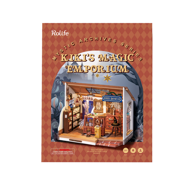 Rolife DIY Minature House  Kiki's Magic Emporium model kit DG155 box